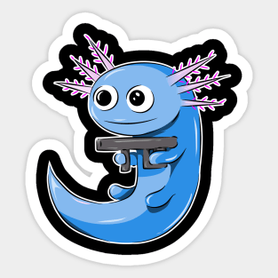 Dangerous Axolotl Sticker